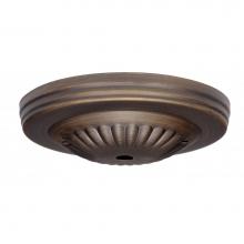 Satco 90-1887 - Dark Ant Ribbed Vintage Canopy