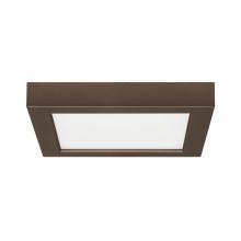 Satco S21510 - 13.5 W 7'' Flush Mount LED Fixture, 3000K, Square Shape, Bronze Finish, 120 V