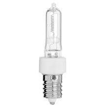 Satco S3132 - 100 watt; Halogen; T4; Clear; 2000 Average rated hours; 1700 Lumens; European base; 120