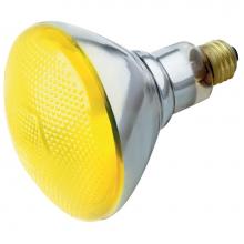 Satco S4426 - 100W BR-38 YELLOW/BUG 120V.