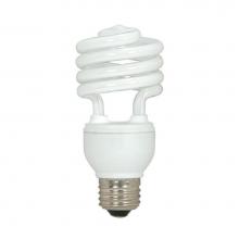 Satco S5519 - 15 watt; Mini Spiral Compact Fluorescent; 2700K; 82 CRI; Medium base; 120