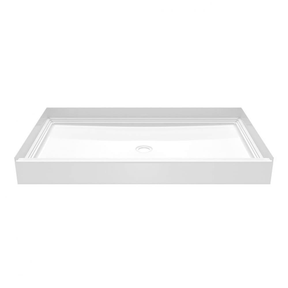 VP6034CPANNS Veritek™ Pro Alcove Shower Pan with Center Drain in White