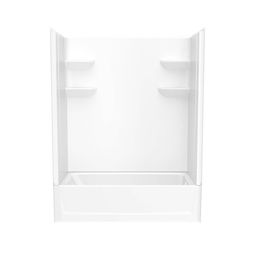 VP6030CTS2L/R 60 x 30 Veritek™ Pro Alcove Right Hand Drain Four Piece Tub Shower in White