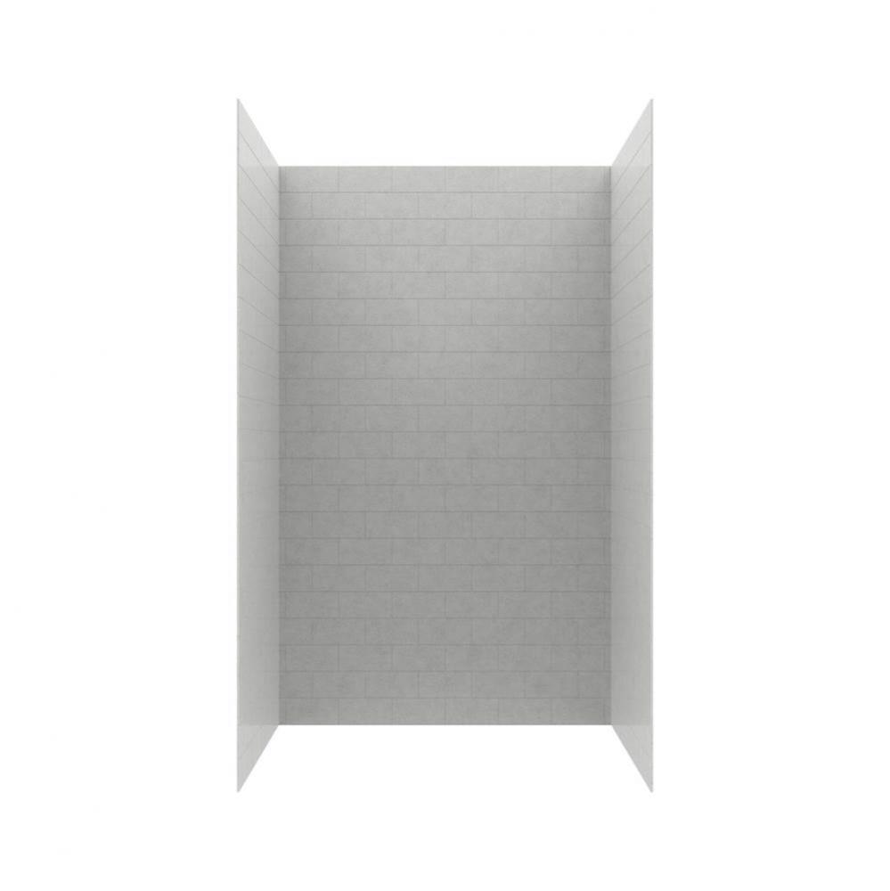 MTMK84-3650 36 x 50 x 84 Swanstone® Metro Subway Tile Glue up Shower Wall Kit in Birch