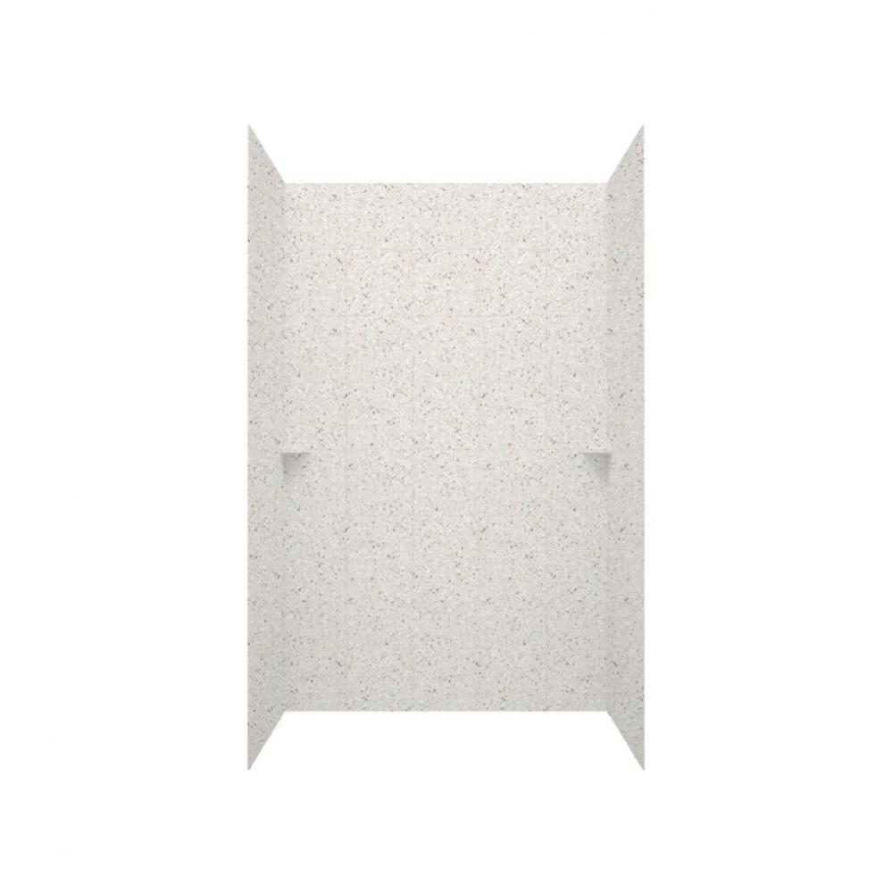 SQMK72-3636 36 x 36 x 72 Swanstone® Square Tile Glue up Tub Wall Kit in Bermuda Sand