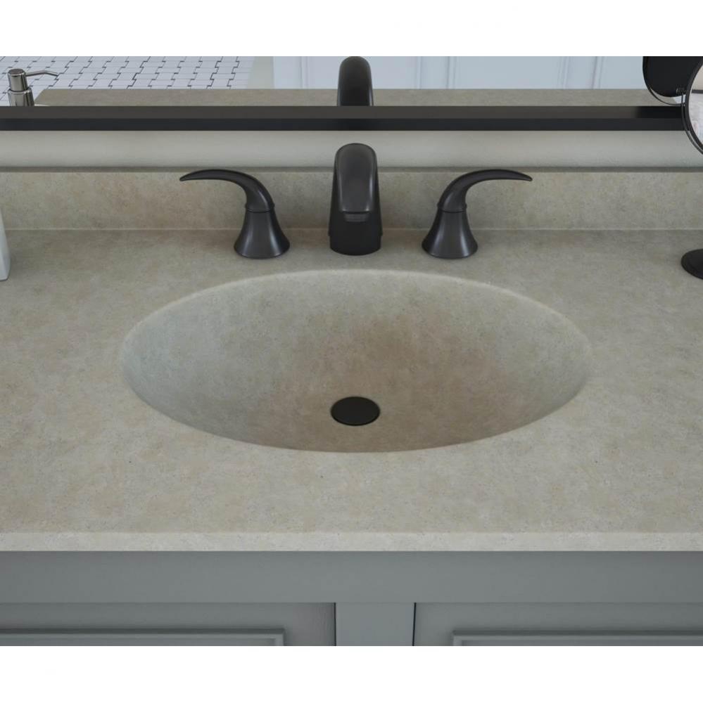 CH1B2243 Chesapeake 22 x 43 Single Bowl Vanity Top in Limestone