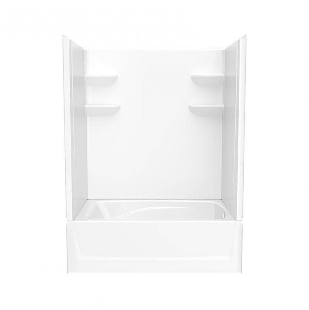 VP6042CTS2AL/R 60 x 42 Veritek™ Pro Alcove Right Hand Drain Four Piece Tub Shower in White