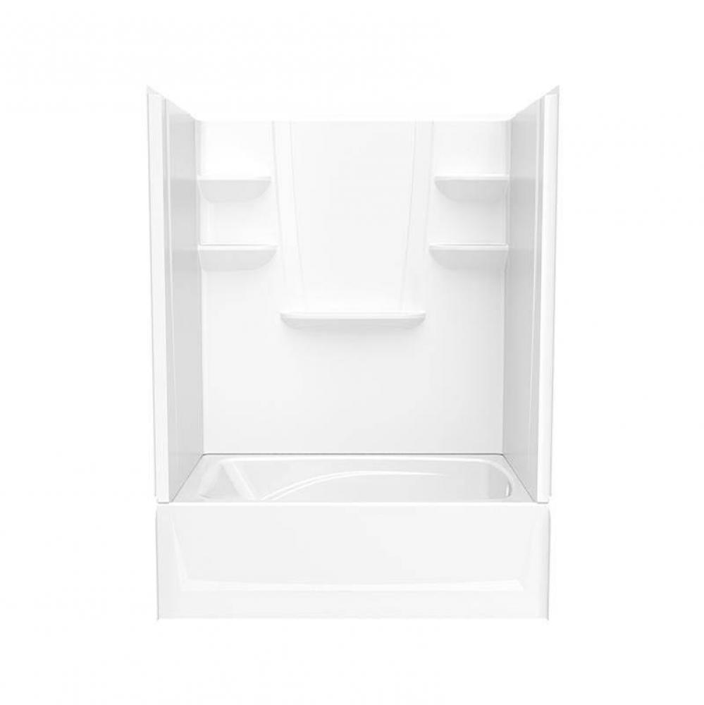 VP6042CTSAL/R 60 x 42 Veritek™ Pro Alcove Right Hand Drain Four Piece Tub Shower in White