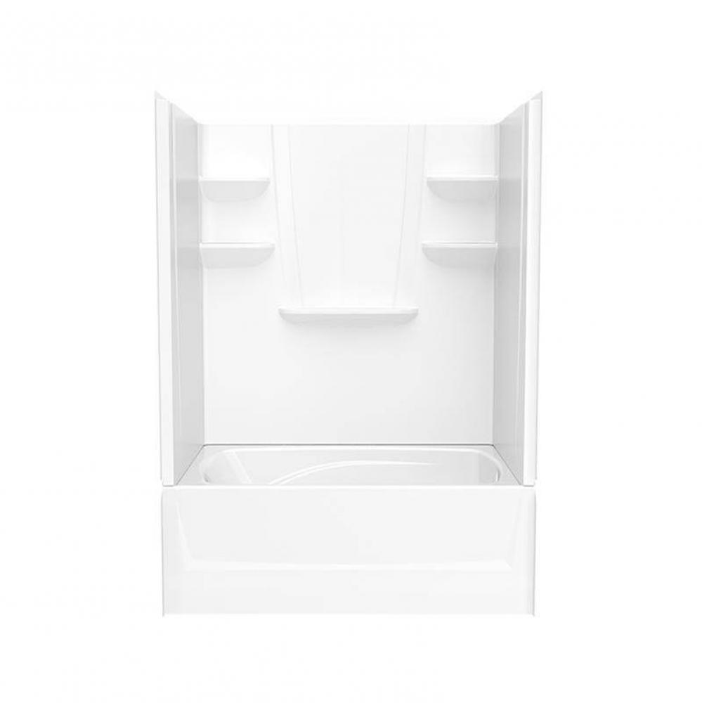 VP6042CTSML/R 60 x 42 Veritek™ Pro Alcove Right Hand Drain Four Piece Tub Shower in White