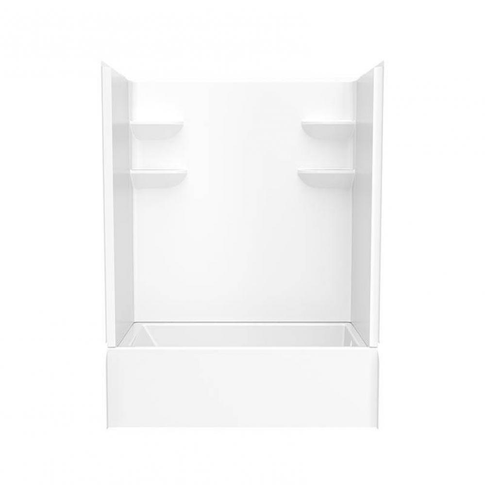 VP6032CTSMN2AL/R 60 x 32 Veritek™ Pro Alcove Right Hand Drain Four Piece Tub Shower in White