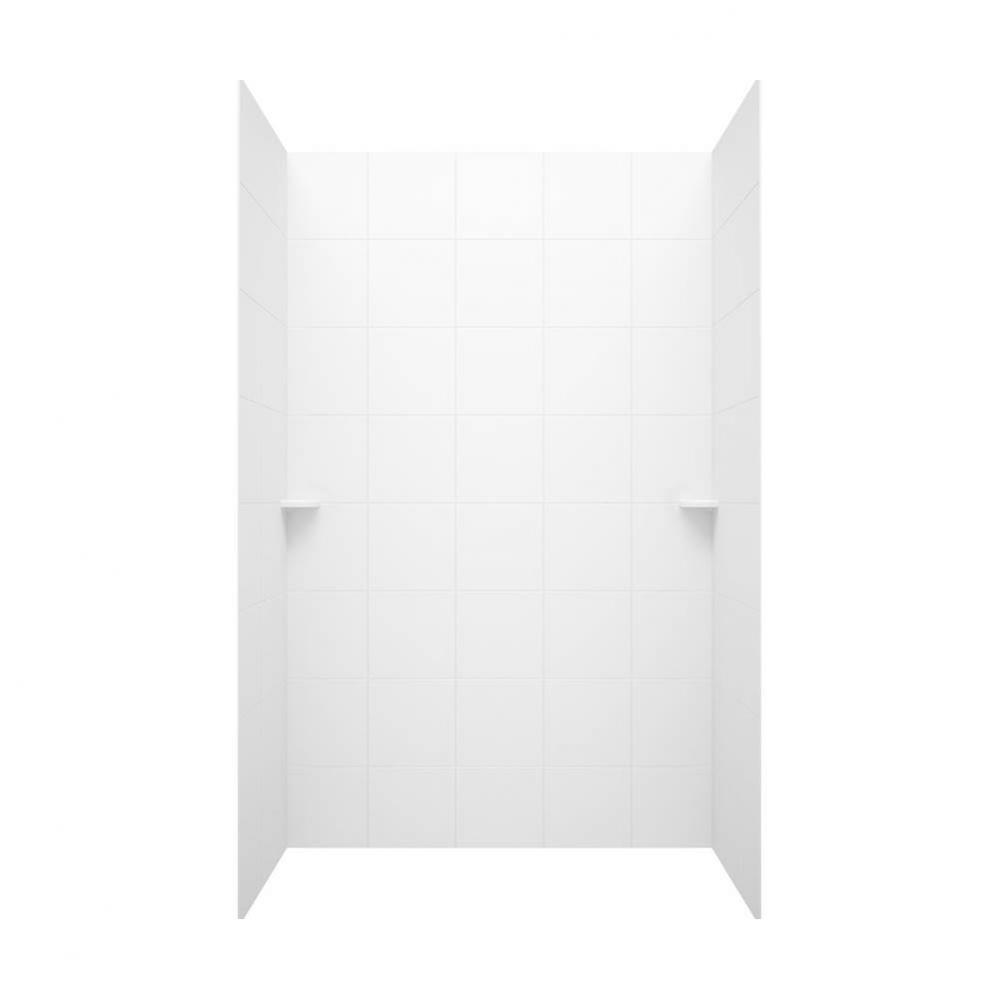 36'' x 36'' x 72'' Square Tile Bath Wall Kit