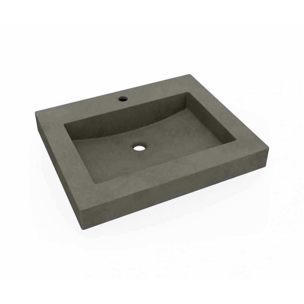 WB-2218 Swanstone Vessel Single Bowl Sink Charcoal Gray