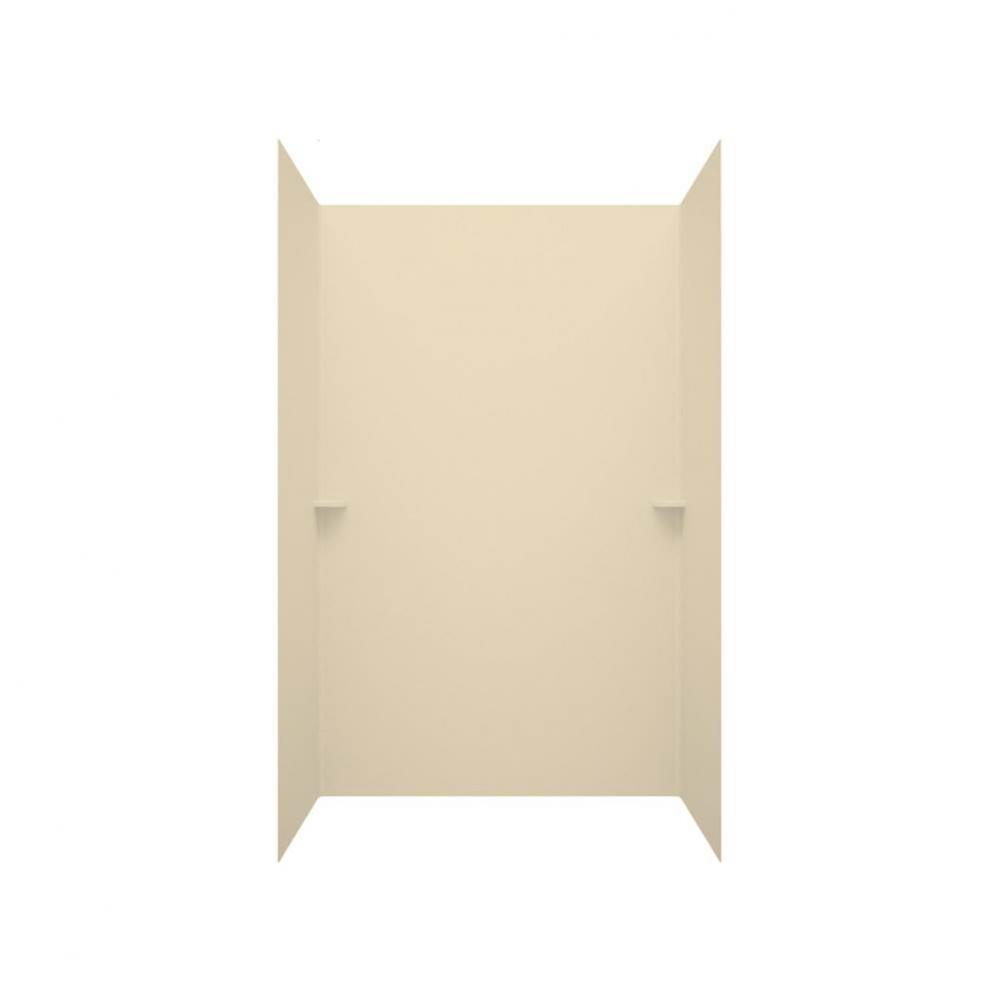 SK-484896 48 x 48 x 96 Swanstone® Smooth Glue up Shower Wall Kit in Bone