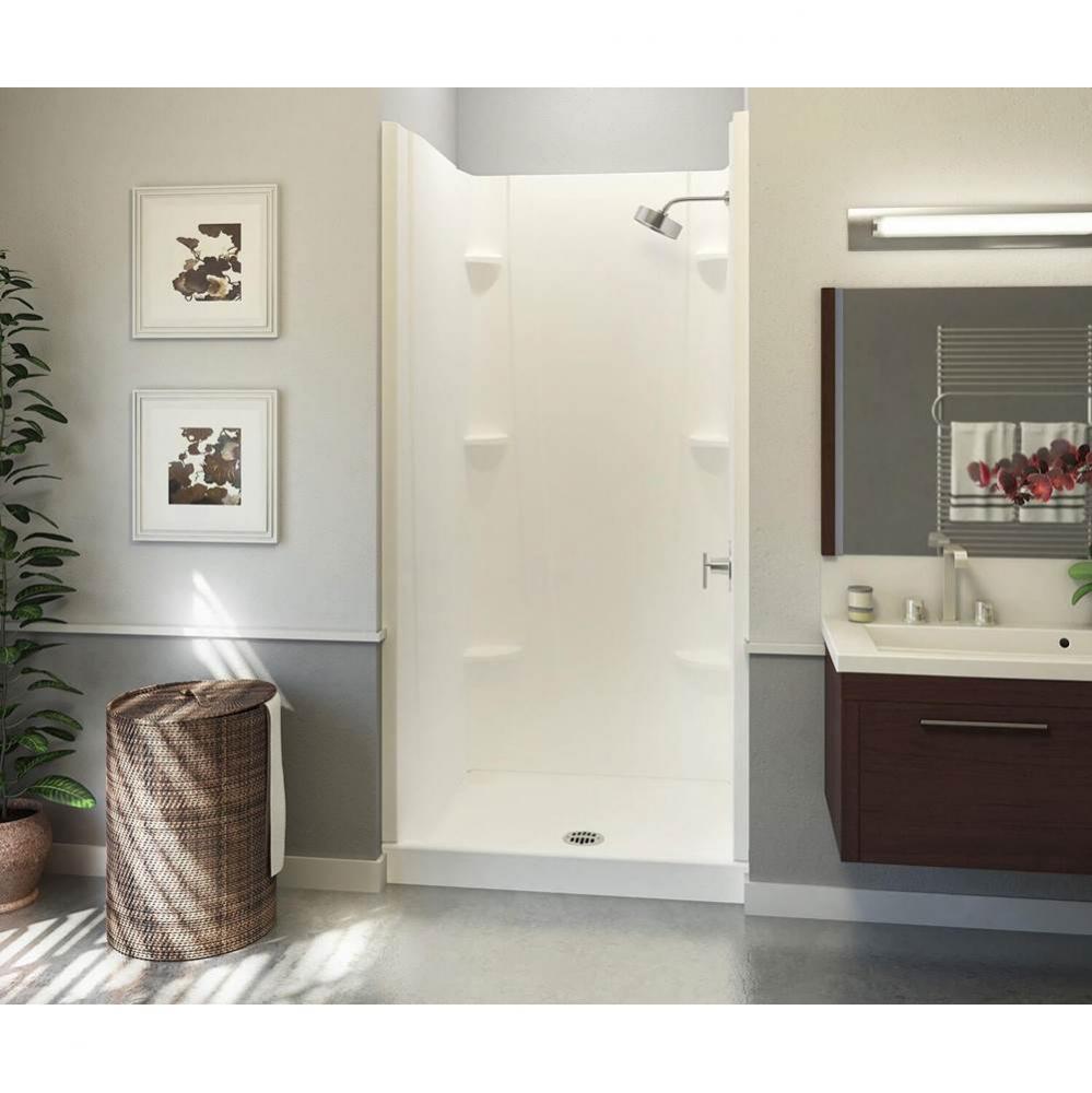 VP3232CS 32 x 32 Veritek™ Pro Alcove Center Drain Four-Piece Shower in White