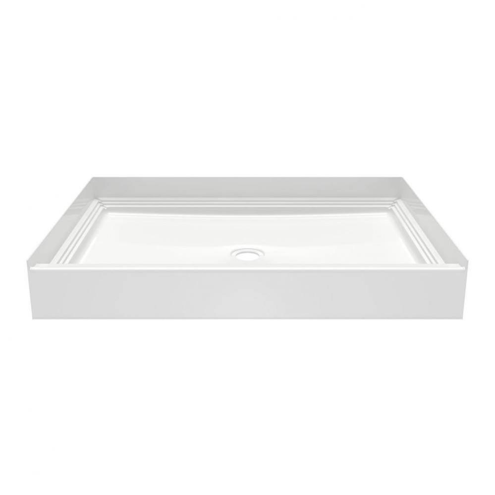 VP4834CPANNS Veritek™ Pro Alcove Shower Pan with Center Drain in White