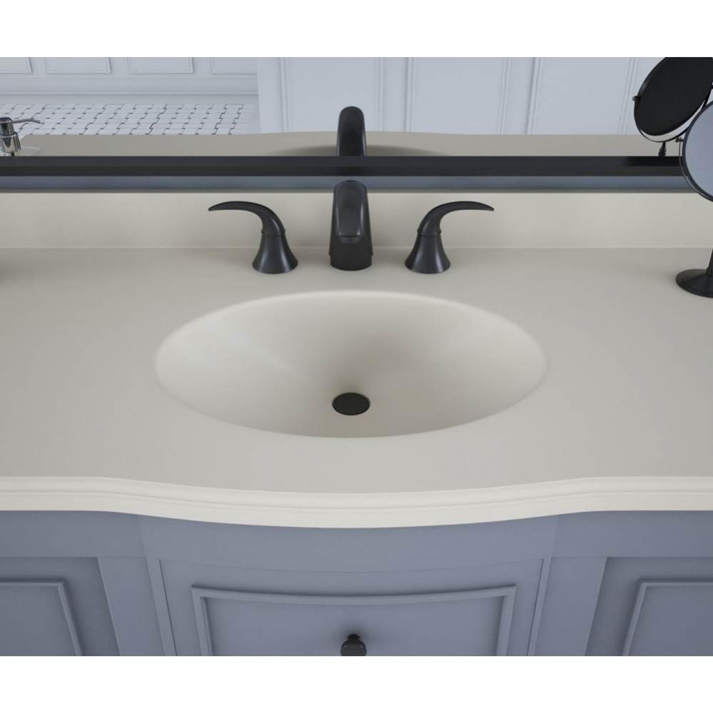 EV1B2249 Europa 22 x 49 Single Bowl Vanity Top in Bone