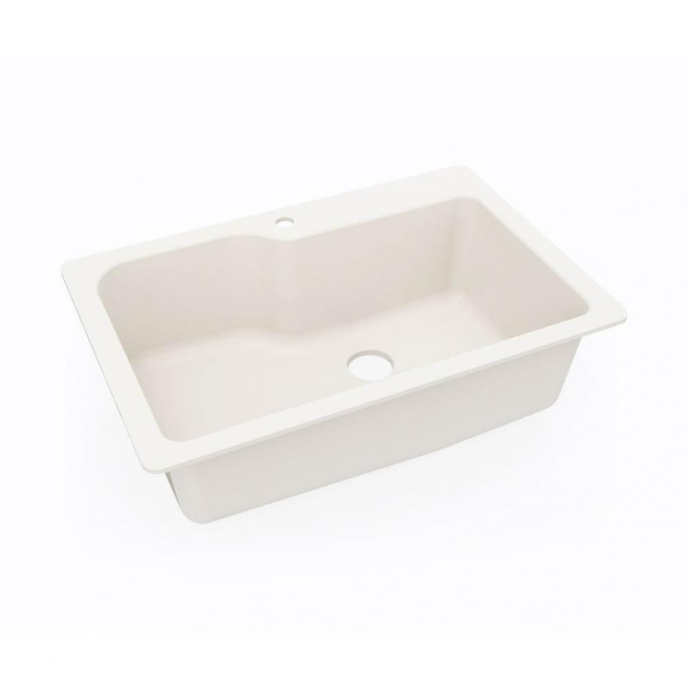 KSSB-3322 22 x 33 Swanstone® Dual Mount Single Bowl Sink in Bisque