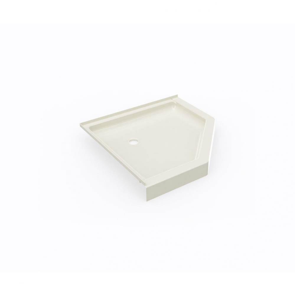 SS-38NEO 38 x 38 Swanstone® Corner Shower Pan with Center Drain in Bone