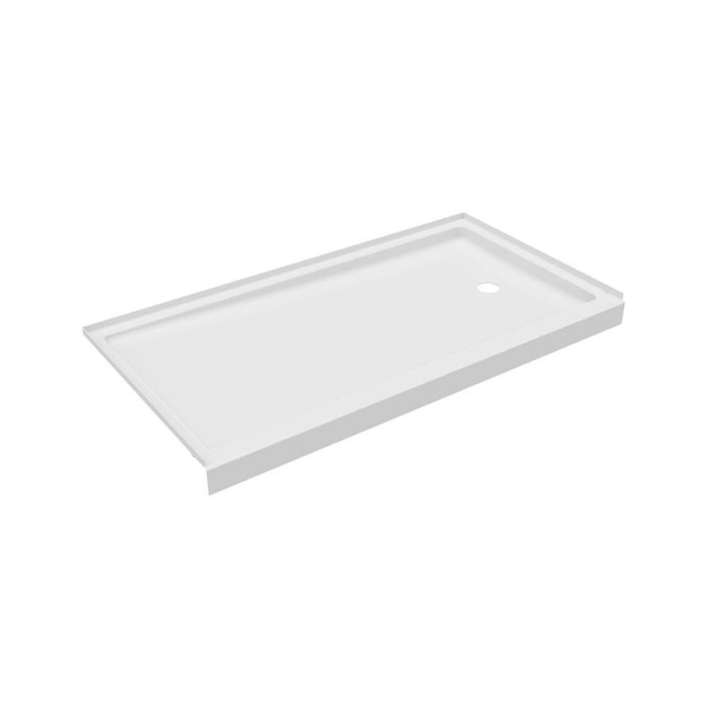 FR-3260RM 32 x 60 Veritek Alcove Shower Pan with Right Hand Drain in White