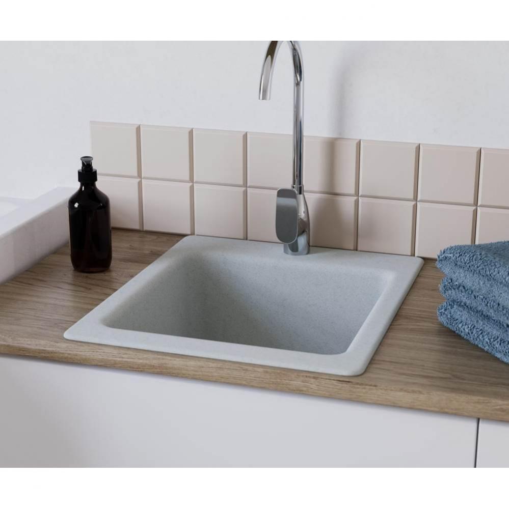 DIT 22 x 25 Veritek Dual Mount Large Bowl Utility Sink in Flock