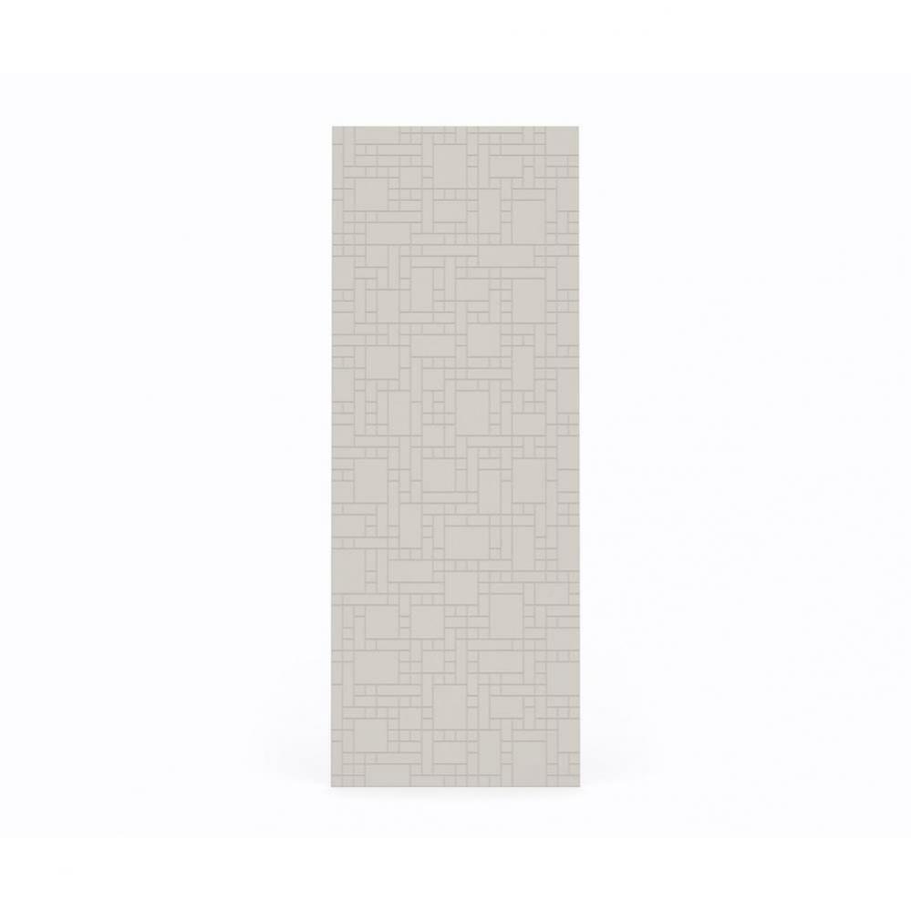 DWP-3696GO-1 36 x 96 Swanstone® Geometric Glue up Decorative Wall Panel in Bisque