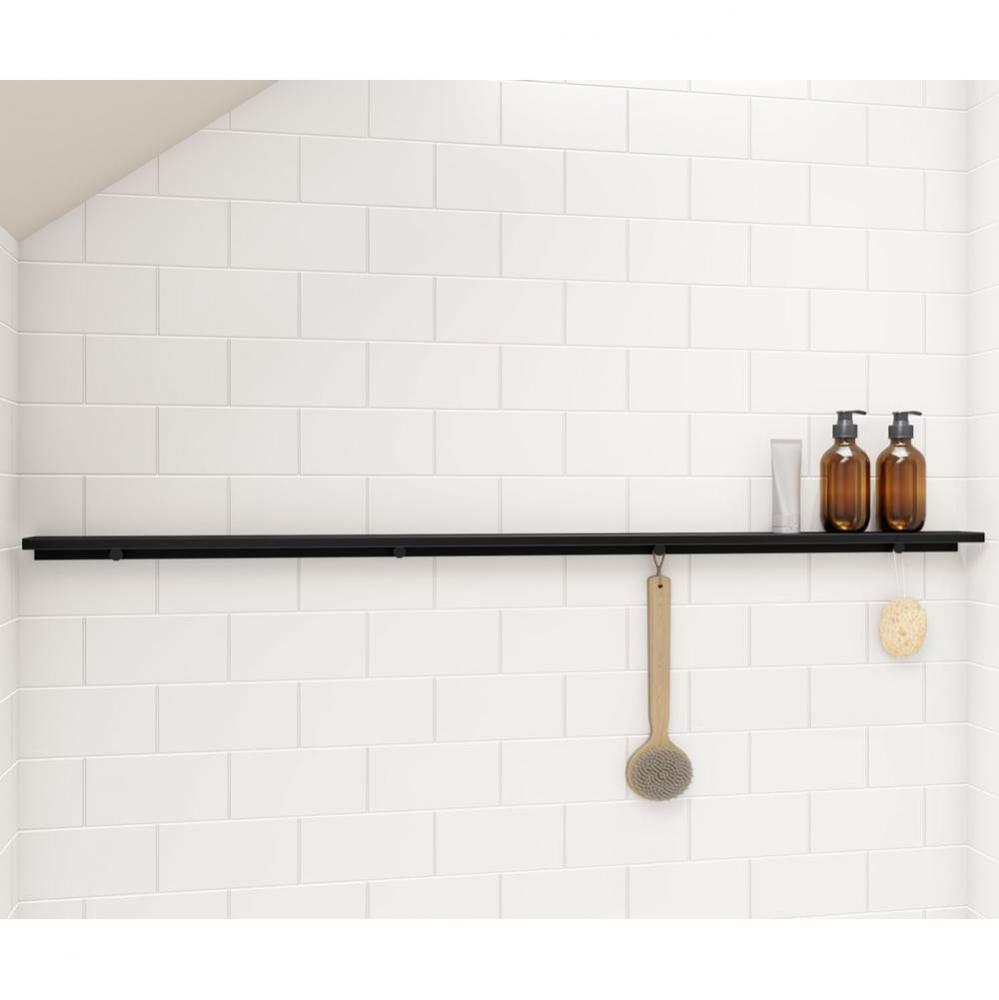 Odile 57 in. Long Shelf in Matte Black