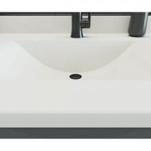 Swan CV02225.010 - CV1B2225 Contour 22 x 25 Single Bowl Vanity Top in White