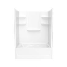 Swan VP6042CTSL.010 - VP6042CTSL/R 60 x 42 Veritek™ Pro Alcove Left Hand Drain Four Piece Tub Shower in White