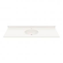 Swan VC02261.018 - VC1B2261 Ellipse 22 x 61 Single Bowl Vanity Top in Bisque