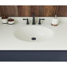 Swan VT02237.018 - VT1B2237 Ellipse 22 x 37 Single Bowl Vanity Top in Bisque