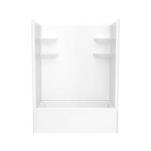 Swan VP6032CTSMN2AR.010 - VP6032CTSMN2AL/R 60 x 32 Veritek™ Pro Alcove Right Hand Drain Four Piece Tub Shower in White