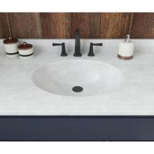 Swan VT02237.130 - VT1B2237 Ellipse 22 x 37 Single Bowl Vanity Top in Ice