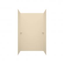 Swan SK484896.037 - SK-484896 48 x 48 x 96 Swanstone® Smooth Glue up Shower Wall Kit in Bone