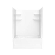 Swan VP6042CTSM2L.010 - VP6042CTSM2L/R 60 x 42 Veritek™ Pro Alcove Left Hand Drain Four Piece Tub Shower in White