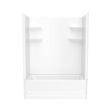 Swan VP6030CTSM2R.010 - VP6030CTSM2L/R 60 x 30 Veritek™ Pro Alcove Right Hand Drain Four Piece Tub Shower in White