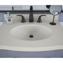 Swan EV02225.037 - EV1B2225 Europa 22 x 25 Single Bowl Vanity Top in Bone