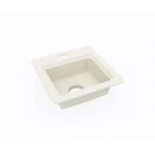 Swan BS01515.037 - BS-1515 15 x 15 Swanstone® Dual Mount Entertainment Sink in Bone