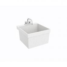 Swan MF0000WM.001 - MF-W 22 x 24 Veritek Wall Mount Single Bowl Laundry Tub in Flock