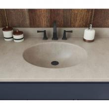 Swan VT02237.212 - VT1B2237 Ellipse 22 x 37 Single Bowl Vanity Top in Clay