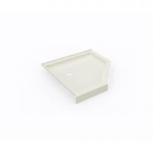 Swan SN00038MD.037 - SS-38NEO 38 x 38 Swanstone® Corner Shower Pan with Center Drain in Bone