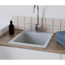 Swan DIT1000.033 - DIT 22 x 25 Veritek Dual Mount Large Bowl Utility Sink in Flock