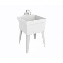 Swan MF0000FM.001 - MF-F 22 x 24 Veritek Floor Mount Single Bowl Laundry Tub in Flock