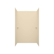 Swan SK363672.037 - SK-363672 36 x 36 x 72 Swanstone® Smooth Glue up Tub Wall Kit in Bone