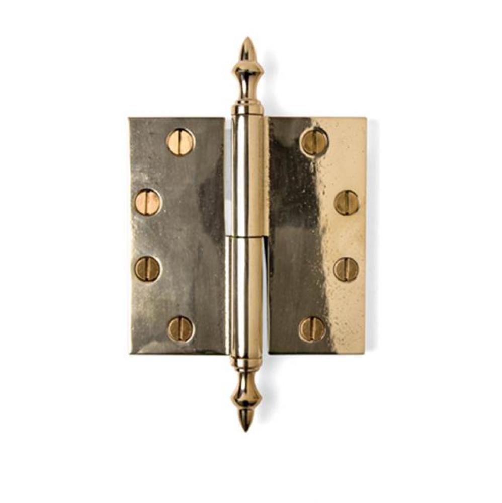 6'' x 6'' Standard door hinge w/finial.