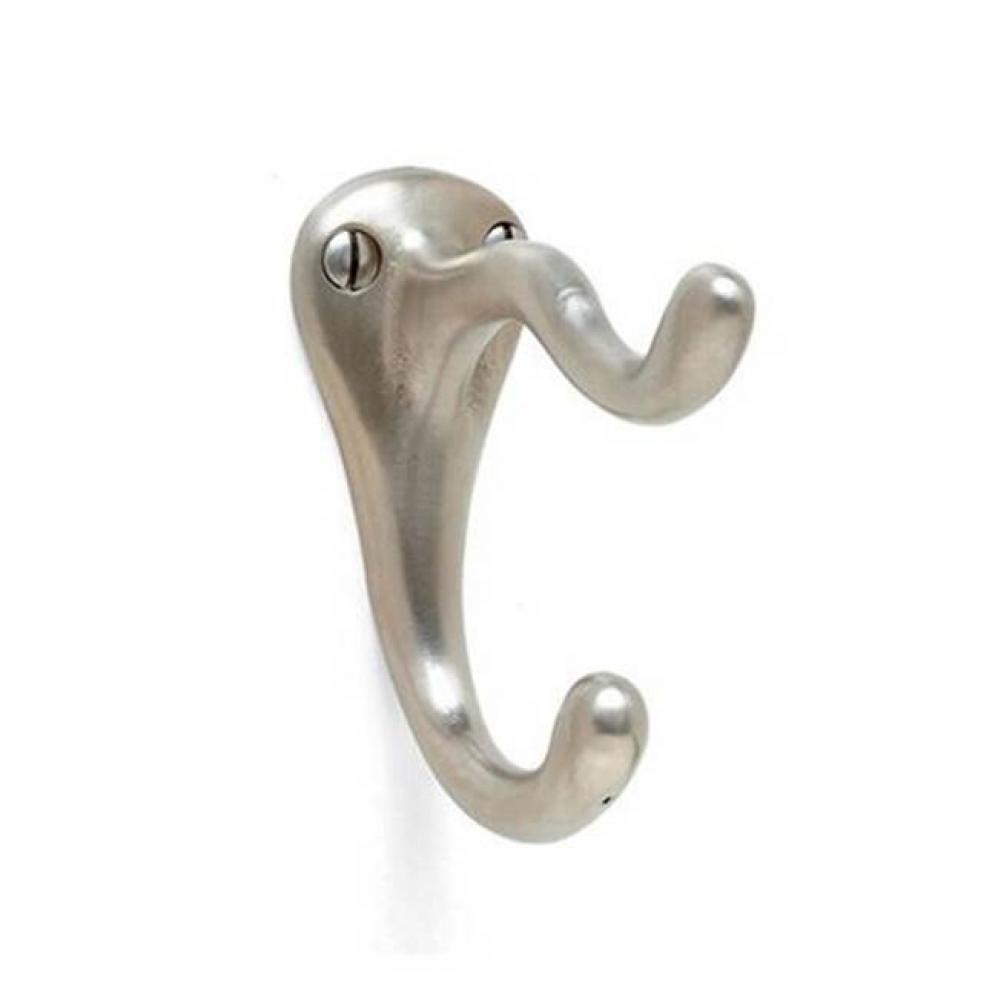 3 1/8'' x 3 1/2'' Two prong coat hook.