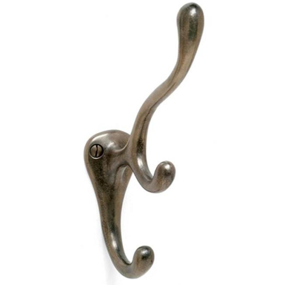 4 3/8'' x 7'' Three prong coat hook.