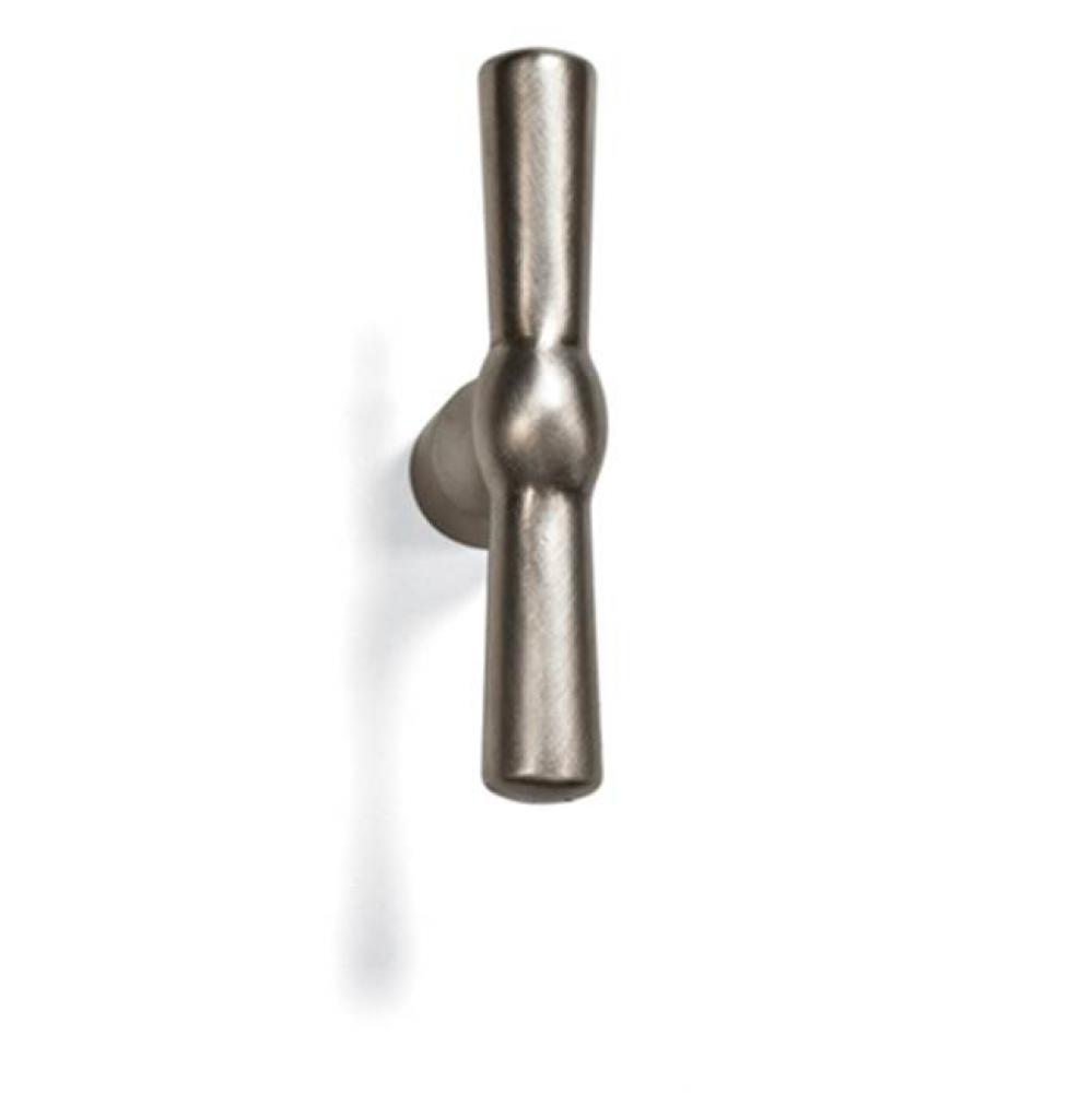 Vertical T-handle coat hook.