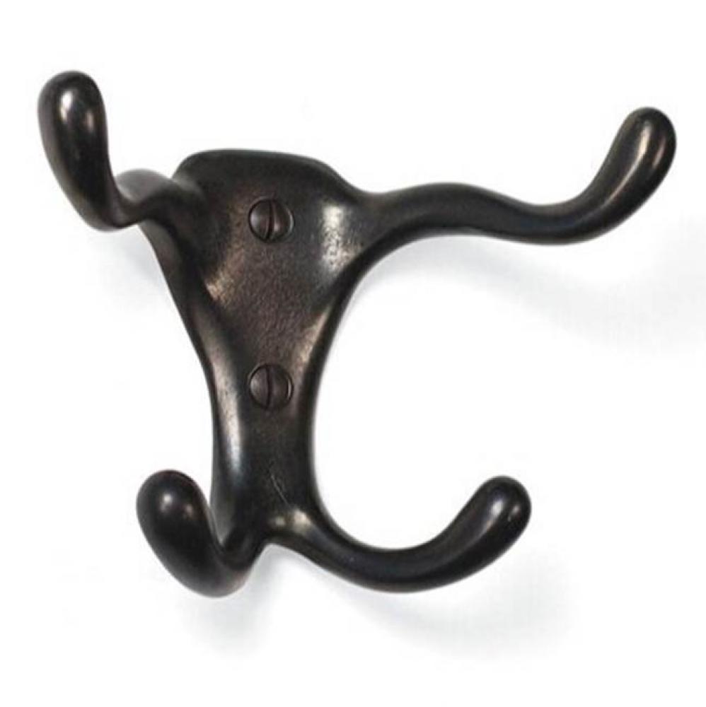 5'' x 3 3/4'' Four prong coat hook.