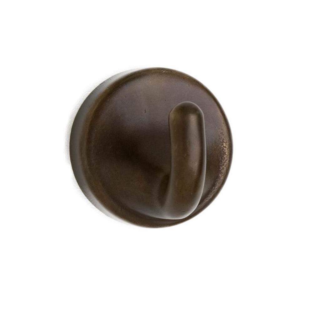 1 3/8'' x 1 5/8'' Screwless single prong coat hook.