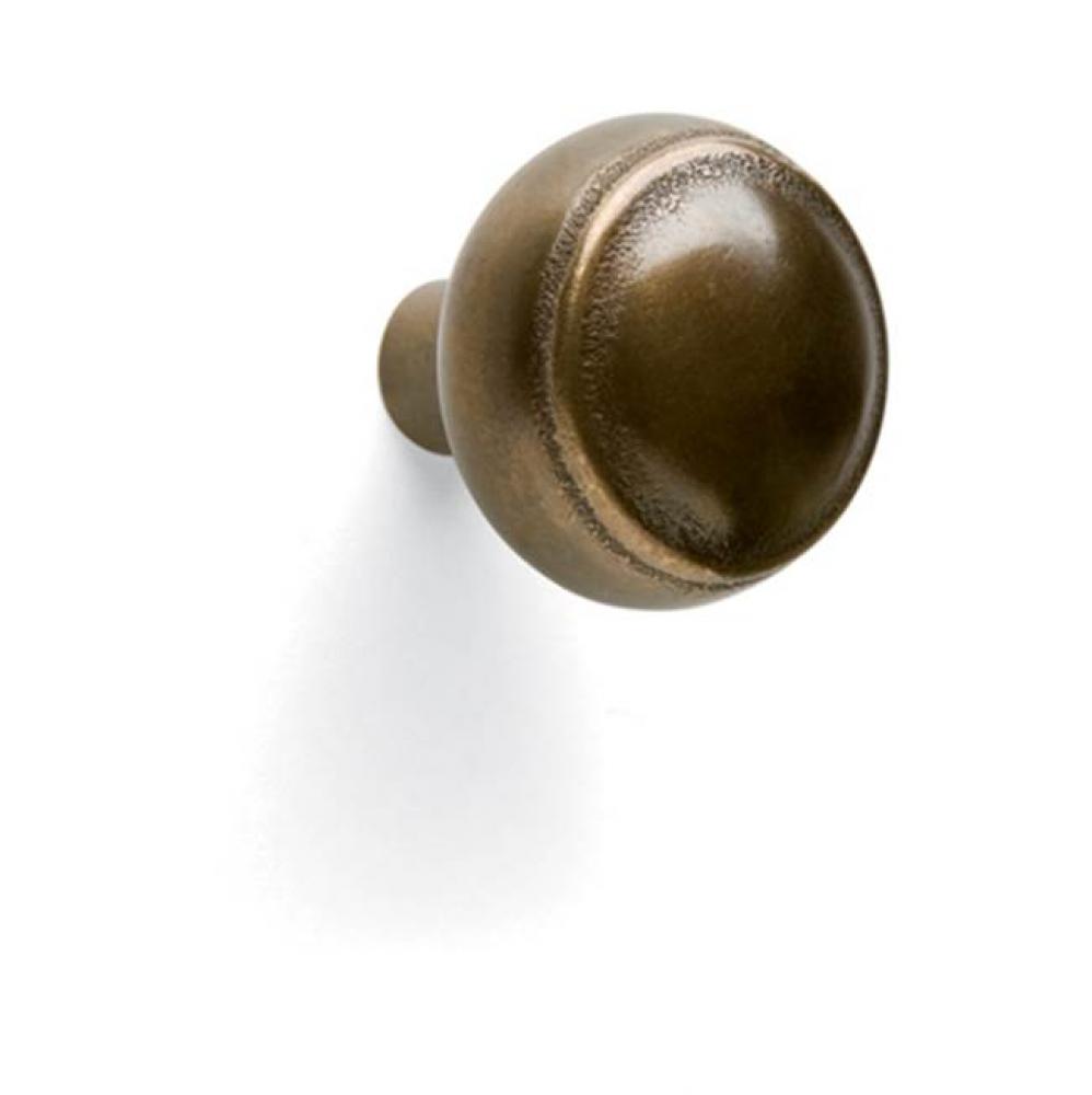 1 1/4'' Ridge round cabinet knob.